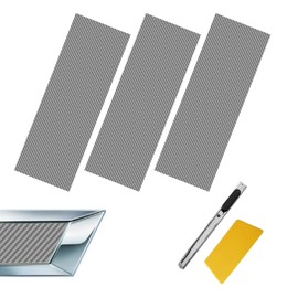 Compatible with 11.8" x 4" 3PCS Chevy Bowtie Emblem Logo Stickers Cut DIY Decals, 3 Pcs Universal Logo Overlay Gray