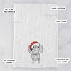 Inkopious Santa Ernie The Dachshund Tea Towel, Dishcloth, Dinner Napkin,
