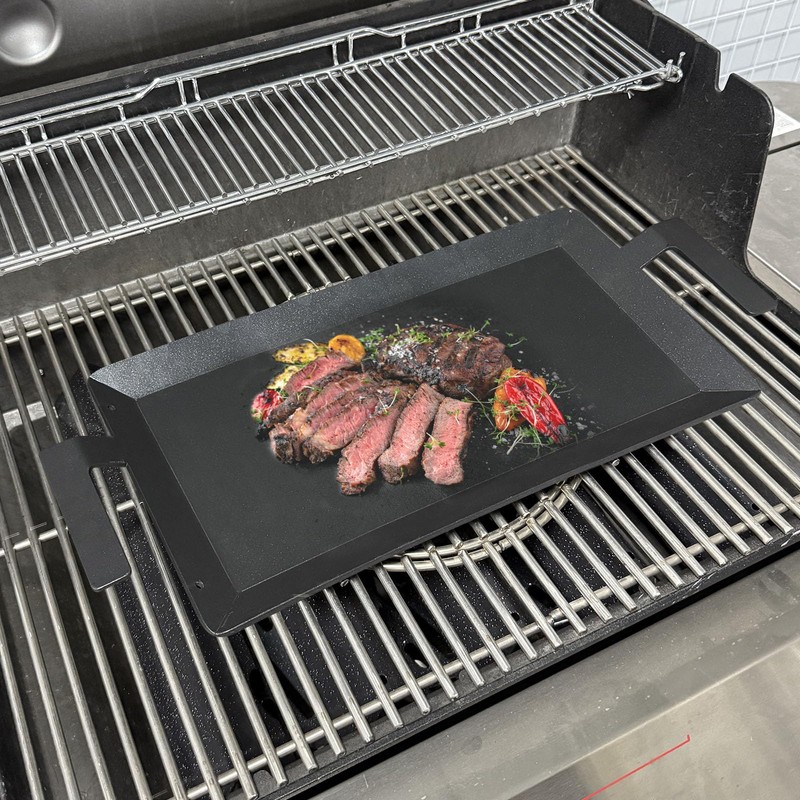 Carbon Steel Griddle - Professional Cookware Griddle Pan for Induction,