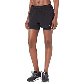 Brooks High Point 3" 2-in-1 Shorts, black