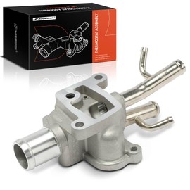 A-Premium Engine Coolant Thermostat Housing Assembly Compatible with Hyundai Accent 2006-2009 & Kia Rio 2006-2009, Rio5 2006-2008, 1.6L, Replaces # 2562026160