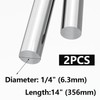 Eoiips 1/4" Diameter 304 Stainless Steel Round Rod Solid Rod