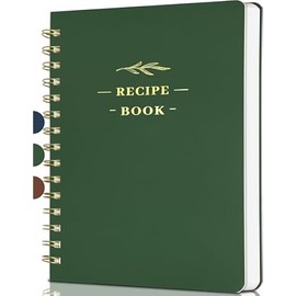 Perfect Blank Recipe Book-Recipe Book to Write in Your Own Recipes,Hardcover Personal Blank Recipe Book, Recipe Notebook Hold 144 Exclusive Formula Recipes (olive-green)