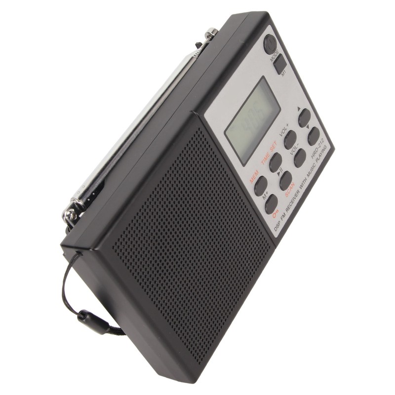 Digital Radio Bluetooth MP3 Player Rechargeable Supports Memory Card DSP
