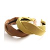 VINGTAINE HK-213-GY- Twist Headband Solid, Elegant, Casual, Mature Style, Hair