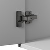 ATYLYF Cabinet Hinges 2 Pack Frameless Inset Soft Close Concealed