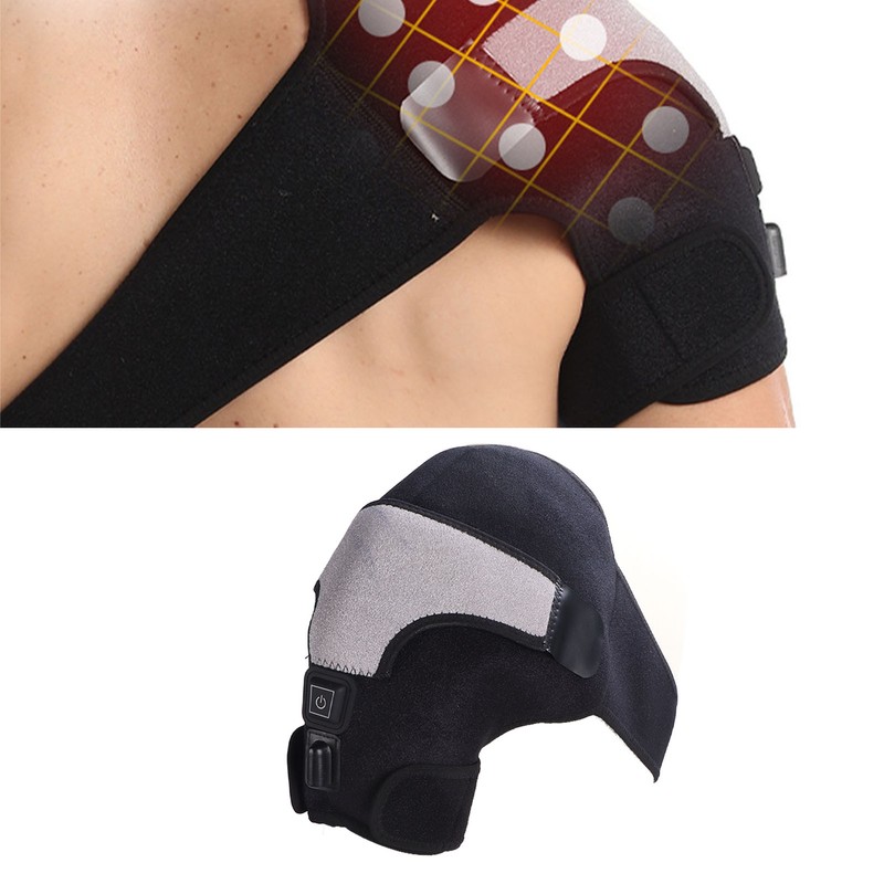 Heated Shoulder Wrap 3 Heat Settings Adjustable Hot Therapy Heated