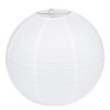 QIXINHANG Lampshade Round White Paper Lantern Classic Bamboo Style Ribbed