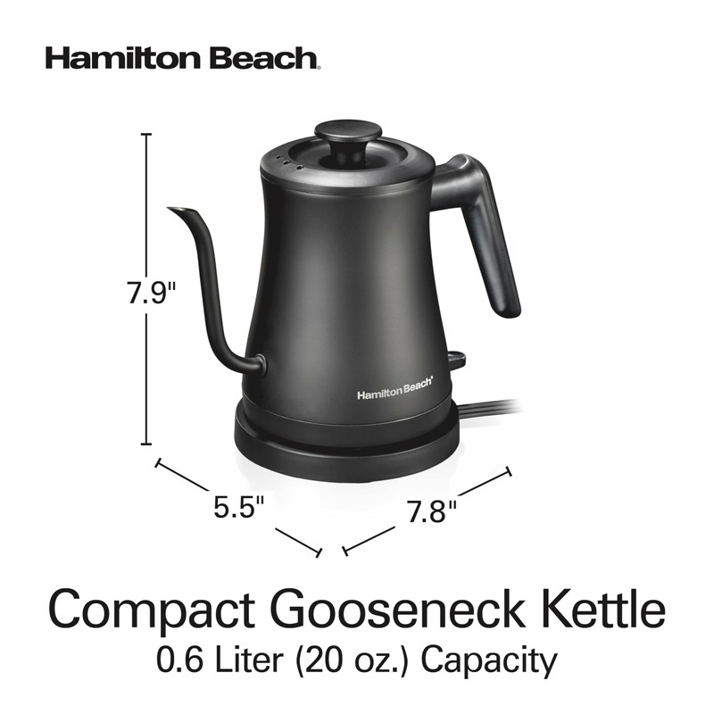 Hamilton Beach Compact 20 oz. / 0.6 Liter Gooseneck Electric