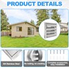6" Metal Outdoor Dryer Vent Cover, Stainless Steel Exhaust Vent