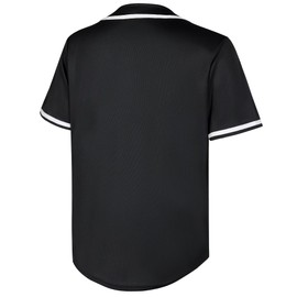 babyhealthy Mens Blank Baseball Jersey Button Down Shirts Plain Hip Hop Hipster Tshirts Softball Sports Active Tee