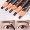 Lápiz Delineador Diseño Cejas + Brocha Doble Punta Kit 3pz