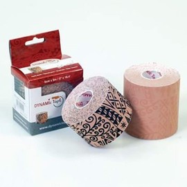 Dynamic Tape - 47242 , 3" X 16.4' (7.5CM X 5M), Beige Tattoo, 4 Rolls