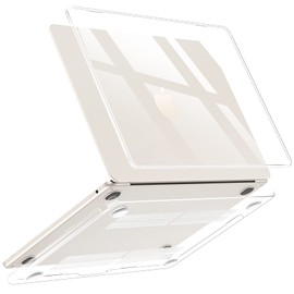 NIMASO NNC22H555 Case [Compatible with 2022] MacBook Air 13.6 Compatible with 2022 Model M2 Chip Model Cover, Clear, Transparent, Lightweight, Hard Cover, Anti-Scratch, Anti-Dirt, Compatible with