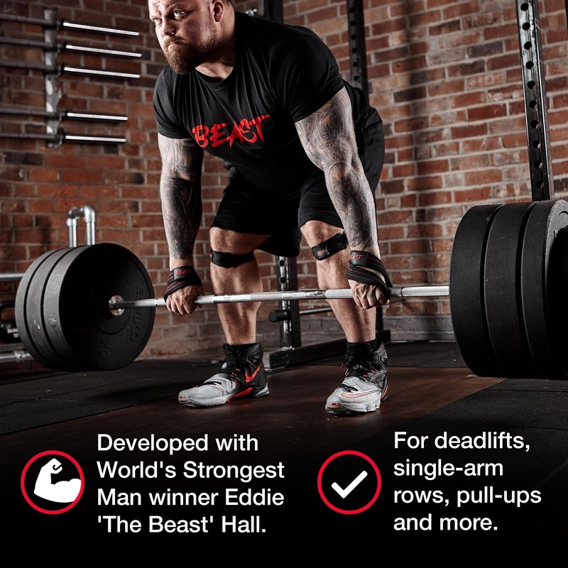 Alpha Designs | 'BEAST' Figure 8 Lifting Straps | Gym