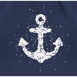 Shirtracer - Gym Bag Backpack - Art - Anchor Sailors North Sea Maritime Baltic Sea Anchor Love, 1 Navy Blue