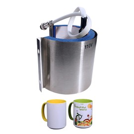 BetterSub Mug Cup Press Heating Transfer Attachment Silica Gel 110V for Heat Press Machine Transfer Sublimation Cylindrical 15oz