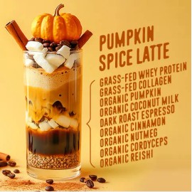 Pumpkin Spice Latte Protein Smoothie – FlavCity | Seasonal Flavor, Grass-Fed Protein, Clean Ingredients