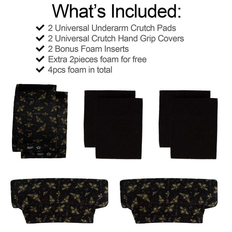 SPRING SEAON Underarm Crutch Pads and Hand Grip Covers Padding