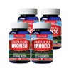 Tonglife Premium Iron 30 High-Content Capsules (4 bottles for 3 months) Iron - 1 bottle / 통라이프 프리미엄철분30 고함량캡슐 3개월분 4병 철분-1병