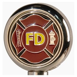 PRO PAD INC Motorcycle Flag Pole Decorative Topper - Fire Dept | Premium Metal, Durable, and Stylish | Ideal for Firefighters, Fire Department Supporters | Easy to Install