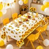 3 Pcs Sunflower Tablecloth Yellow Floral Party Table Cloth Rectangle