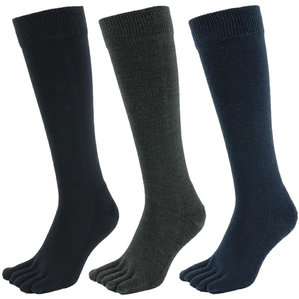 Asuka Men's 5 Toe Socks, Ankle Length, 10.6 - 11.4