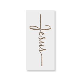 Jesus Cross Stencil Template - Reusable Stencils for Painting in Small & Large Sizes