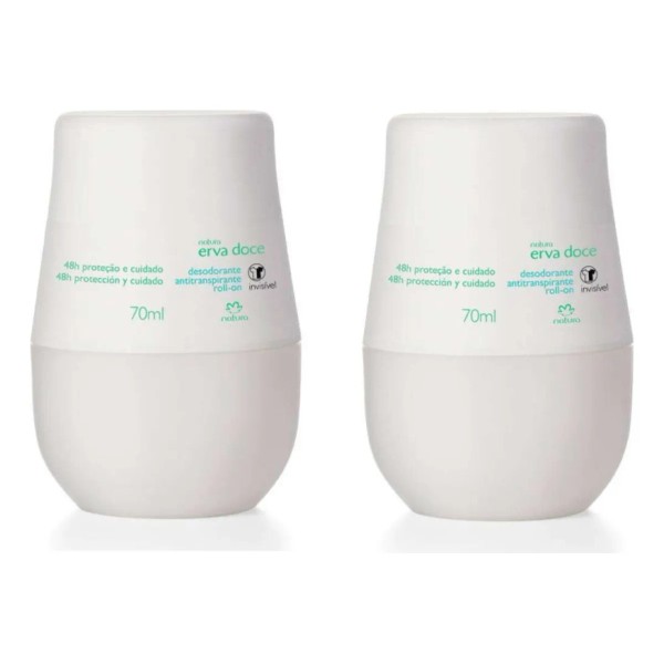 Erva Doce Natura Desodorante Roll On Y Crema Kit De