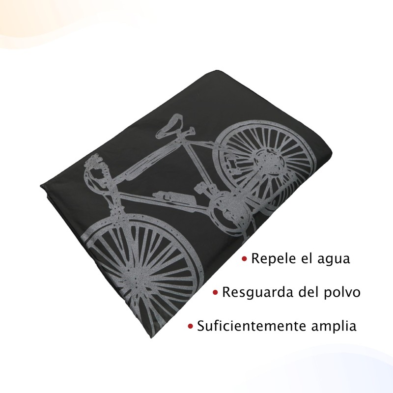 Fntech Funda Protectora Impermeable para Bicicleta (Negro)