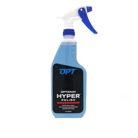 Optimum Hyper Polish - Sprayable Car Polish for Paint Correction, Buffing, Auto Detailing, Non-Staining, Non-Dusting, No Fillers, Body Shop Safe, Safe On Paint and Plastic Trim (17 oz.)