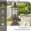 NAXTTII Dusk to Dawn Outdoor Post Lights Waterproof Aluminum Lamp