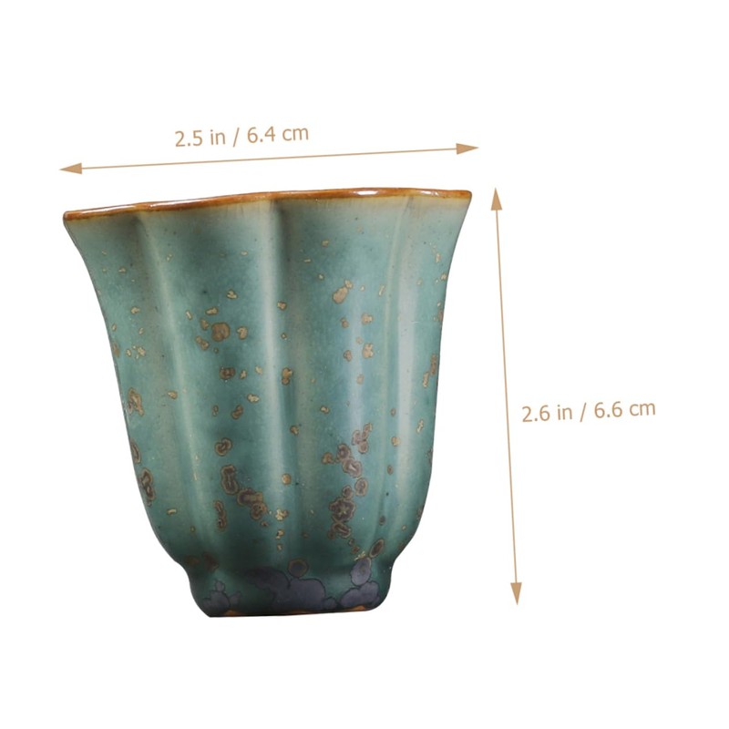 ULTECHNOVO Delicate Ceramics Tea Cup Chinese Hand Cup for Home