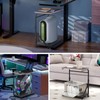 FUSLITE Ergonomic Height Adjustable Computer Tower Stand, 2-Tier CPU Holder
