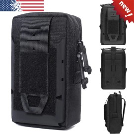 Unbranded Military Tactical Molle Pouch Waist Belt Phone Pocket Outdoor Utility Pack Bag