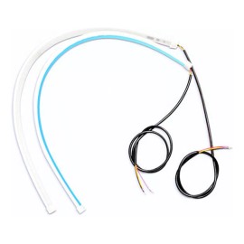 Par Tira Led Drl 30cm Flexible Direccional Secuencial Auto