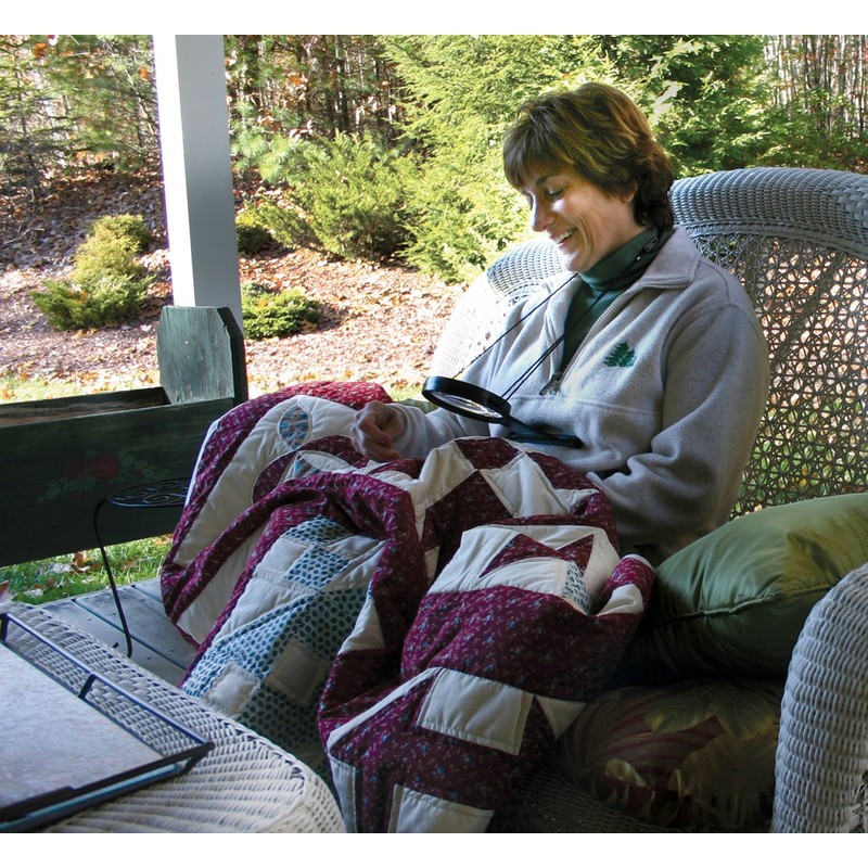 Carson MagniFree 2x Hands-Free Crafting Magnifier with 3.5x Spot Lens