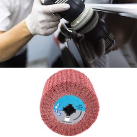 Aukson Burnishing Wheel, Wire Drawing Polishing Burnishing Wheel for 80# Scouring Pads, Suitable for Surface Types such as Metal, Wood Flat, Curved and More