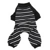 Dog Pajamas Warm Comfortable Stretchy 4 Legs Striped Dog Pajamas