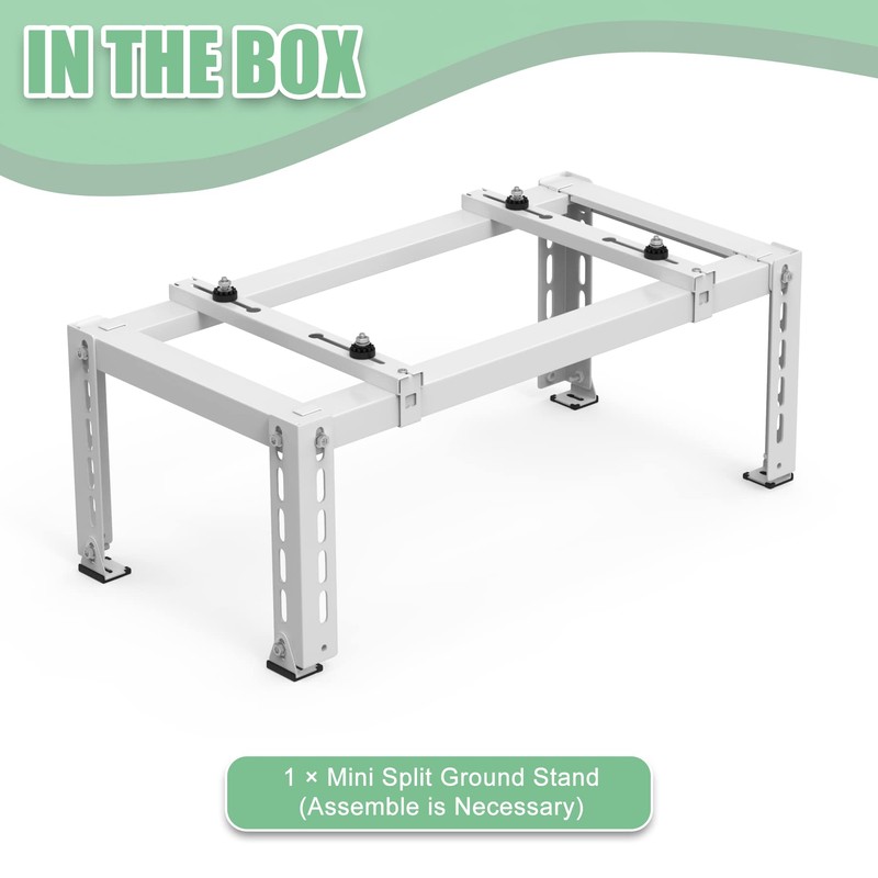 Memrita Mini Split Ground Stand for 9,000-24,000 BTU Air Conditioners