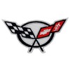 Corvette Racing Checkered Flags Patch - Iron on sew on
