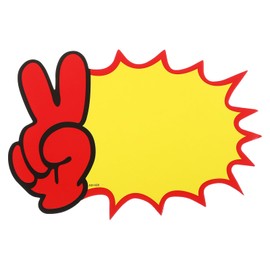 PATIKIL 80pcs Star Burst Signs, 7x5.5in Blank Star Burst Signs Price Tag Stickers Pricing Tags Fluorescent Neon Paper for Sign Retail Store Vehicle, Blank Y