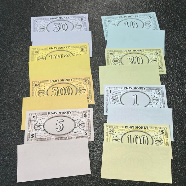 SHRIGM Prop Money 1000pcs Play Money for Kids Play, Develops