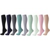 Cheeroyal (2 Pairs) Compression Socks for Men and Women Flight