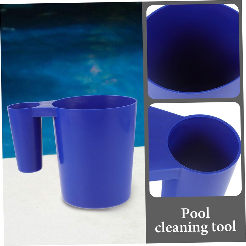 BESPORTBLE Pool Cleaning Scoop with Ergonomic Handle Multi Functional Plastic