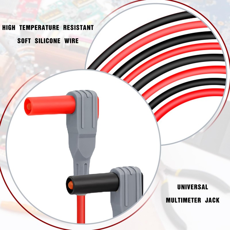 Multimeter Test Leads, Pack of 8 Measuring Tips for Multimeter,