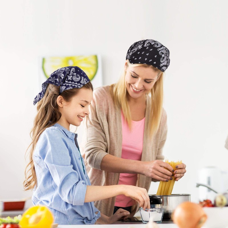Pañuelo elástico para el pelo, 4 piezas, diseño vintage, turbante