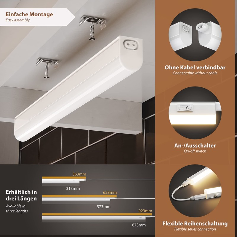 Parlat Rigel LED Under-Unit Light 31.3 cm, 380 lumens White
