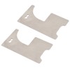 2 PCS Firefighter Door Opener Tool 0.7mm Thick Multifunctional Stainless