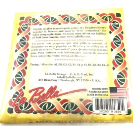 La Bella Requinto Cuerdas de La Bella String Set - 6 Strings - Juego de 6 Cuerdas - Nylon